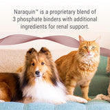 Nutramax Laboratories NARAQUIN™ Dietary Phosphate Binder + Renal Support Supplement for Cats & Dogs, 60 Count
