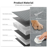 HOTEAGLE Back Seat Cover for Dogs, Waterproof Hard Bottom Spacious and Comfortable, Ideal for Car Trips and Outdoor Adventures, Cherished by Pet Owners（Grey）