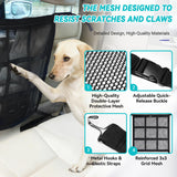 KINETOVOLTA Dog Car Barrier 2026 Upgrade, Double Layer Mesh with Zipper, Universal Car Dog Barrier for SUVs, Sedans & Trucks, 23x23 Inch, Breathable & Easy to Install