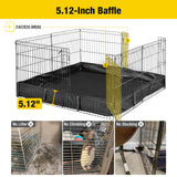 Aivituvin Pet Playpen Guinea Pig Cage Small Animal Rabbit Exercise Pen with Waterproof Floor Liner - Extension Playpen ONLY