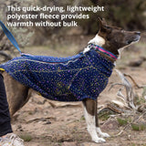 Ruffwear, Climate Changer Fleece Dog Jacket, Sleeved Silhouette for Core Heat, Quick‑Dry Fleece, Full‑Length Zip, Reflective Trim, Strata, Medium