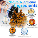 Carmelie Dog Allergy Chews 200 Chews - Dog Itching Skin Relief Support - Omega 3 Probiotics for Dogs - Itchy & Paw Licking Relief, Seasonal Allergies, Skin & Coat Immunity Supplement - Chicken Flavor