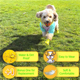 Ultra Soft Waterproof & Dirt-Resistant Yellow Dog Boots by Quality Life Hack (Plus One Free) - Size Extra Small