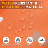 BEAUTYZOO Outdoor Dog Bed Waterproof, Camping Dog Bed Reversible, Portable Travel Bed with Carry Bag- Machine Washable, Durable, Foldable Outdoor Pet Bed Mat for Medium Large Dogs, 26" x 43" Orange