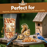 25 LB - Raw Shelled Peanuts for Squirrels, Out of Shell Peanuts for Birds and Wildlife- Squirrel Food, Wild Bird Seed - Grown in The USA