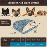 Snoozer Pet Products Luxury Rectangle Cozy Cave, Wag Collection, Medium, Ramey Oxford
