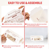 LULUCATCH Sticky Mouse Traps, 72 Pack Pre-baited Glue Traps, Foldable Bulk Non-Toxic Indoor Mouse Glue Boards for Insects, Snake, Lizard, & Spider, Pet Child Safe & Easy to Use Pest Control