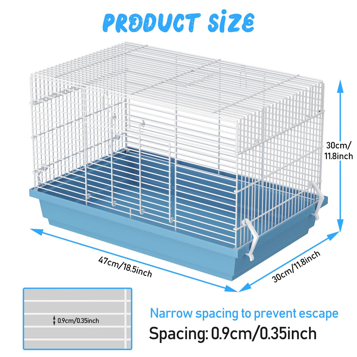 Hamster cage for Hamsters, Gerbils, mice, Rats, Small Guinea Pigs and Other Small Animals.