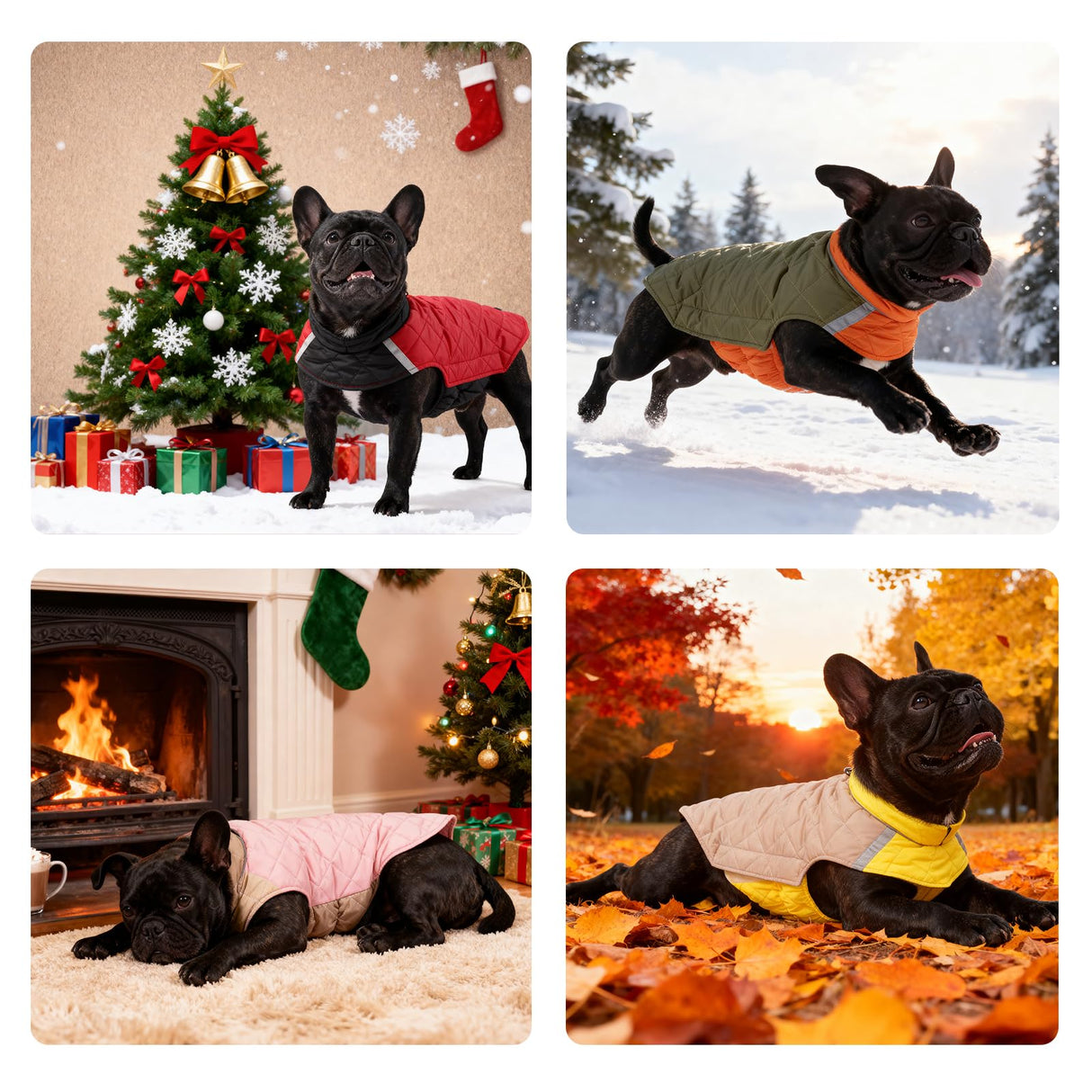 Reversible Waterproof Dog Coat - Adjustable Winter Jacket for Small to Large Breeds, Warm Cold Weather Apparel for Medium Dogs (Army Green & Orange, 2X-Large (Pack of 1))