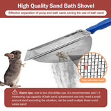 Arfubye Large Chinchilla Sand Bath Container Kit Plastic Chinchillas Dust Bath House with Sand Cup and Sand Shovel Hamster Shower Room for Hedgehog Guinea Pig Squirrel and Other Small Animals(Green)