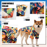 Dog Shirt Hawaiian, Pet Summer T-Shirts Dog Style Floral Breathable Cool Clothes Hawaiian Shirts Gifts for Owner and Pet Shirts are Sold Separately