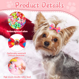Reginary 300 Pack Dog Bows Grooming Cute Dog Hair Bows Girl with Rubber Bands Small Puppy Bowknots Colorful Hair Accessories for Puppies Pets Gift