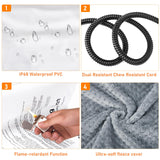 INVENHO Pet Heating Pad, Waterproof Adjustable Temperature Dog Cat Heating Pad with Timer, Indoor Pet Heated Pad for Cats Dogs Electric Pads for Dogs Cats, Pet Heated Pad (L: 35" x 24")