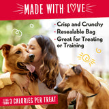 Charlee Bear Dogs Training Treat and Snack, Crunchy Low Calorie Grain Free Dog Treats, Made in USA, Best for Small and Medium Breeds, Great for Puppy Training Treats, 3 Flavor Variety Pack, 8oz Each