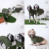 HowlyWoof Waterproof Dog Raincoat, Hooded Raincoat for Dachshund Whippet Small Medium Large Dogs, Adjustable Dog Rain Coat Jacket (05(chest21-23'', back17-19.5''))