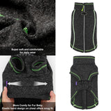 cyeollo Dog Coat Fleece Dog Jacket Reflective Sweater Zipper Pet Clothes with D Ring Dogs Winter Coat for Medium Dogs