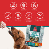 Plato Pet Treats Fish Dog Treats - Air-Dried, Single Ingredient Dog Treat - with Omega 3 & 6 Fatty Acids to Support Skin and Coat - 100% Whole Fish - Wild Caught Baltic Herring Dog Treats - 8.5 oz