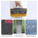 Outdoor Foldable Dog Mat Durable Teflon-Coated Oxford Material Waterproof Thin Dog pad Travel-Friendly Machine Washable Design for Camping/Car (Orange, Small (27.6 * 19.7 * 1.57 in))