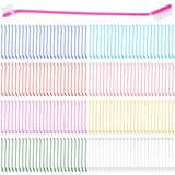 200 count Dog Toothbrush Bulk Dual Headed Dental Brushes Dogs Tooth Brushing Kit Long Handle Pet Tooth Brush for Puppy Large Small Cats and Most Pets Teeth Cleaning Dental Care Supplies, 8 Colors