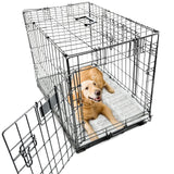 Moonsea Soft Plush Dog Bed Crate Mat, 48" X 30", Anti-Slip Bottom, Machine Washable, 3 Layers of Material for Ultimate Comfort
