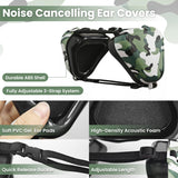 KingGlore Dog Ear Muffs for Noise Protection, 22dB NRR Noise Cancelling Headphones for Dogs - Adjustable & Comfortable Calming Earmuffs, Anxiety Relief for Fireworks, Thunder, Hunting, Vacuums, Travel