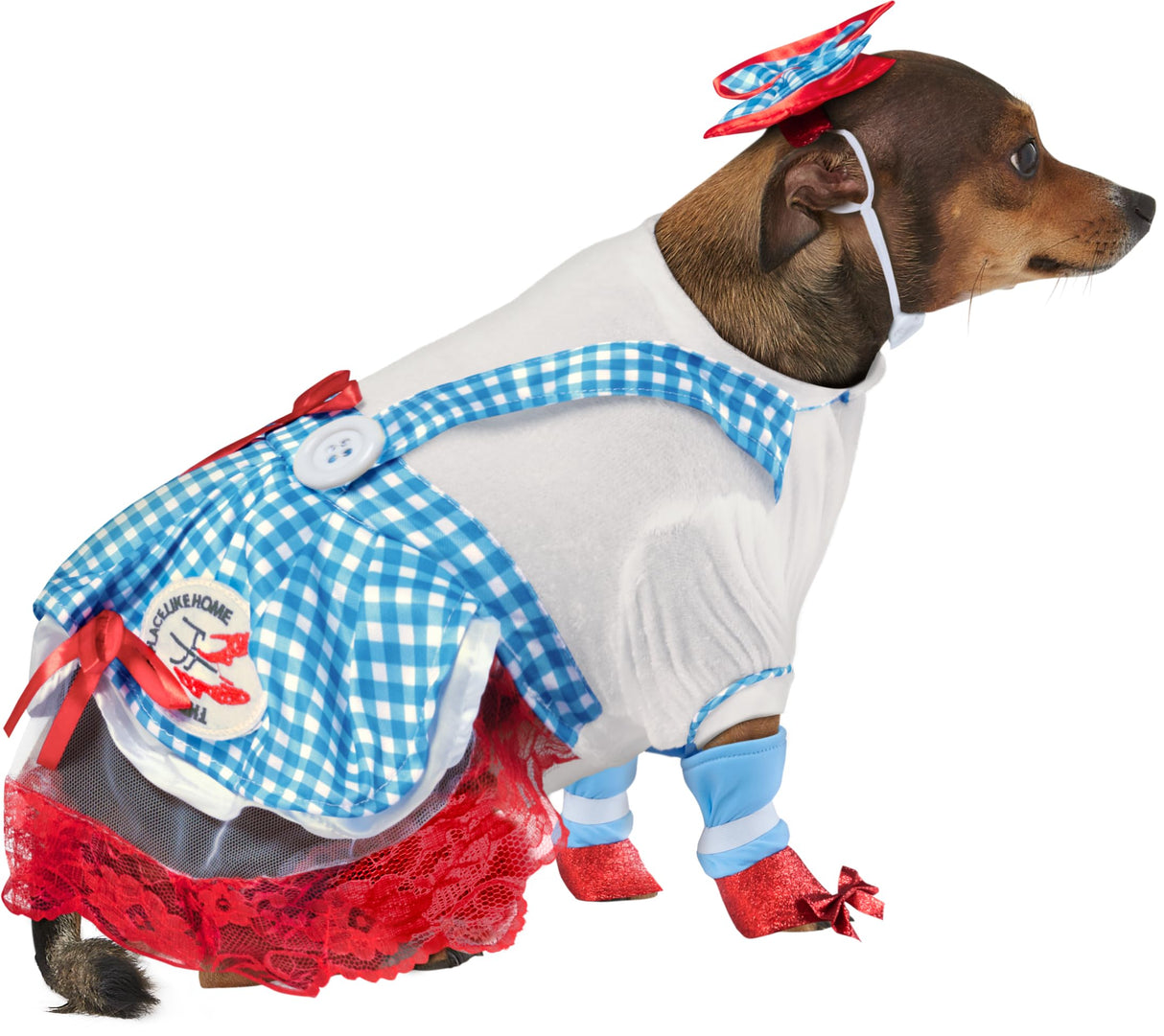 The Wizard of Oz: Dorothy Pet Costume for for Dogs or Cats by Rubies, XL
