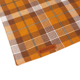 ADOGGYGO 4 Pack Plaid Dog Bandana for Fall Halloween Thanksgiving Christmas, Red Green Orange Plaid Pet Scarf Plaid Holiday Bandanas for Medium Large Dogs (Large)