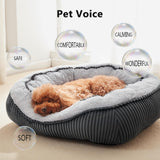 SIWA MARY Small Dog Beds for Small Dogs Washable, Rectangle Dog Bed Medium Size Dog, Orthopedic Dog Bed, Soft Calming Sleeping Puppy Bed, Durable Pet Sofa Bed with Anti-Slip Bottom, S(20"x19"x6")