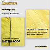 MAMORE Dog Raincoat, Waterproof Rain Jacket for Small Medium Large Dogs, Windproof Reflective Adjustable Breathable Pet Rain Coat with Storage Pocket and Leash Holes (Mineral Yellow, Medium)