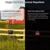 18 Pack Solar Control Light Nocturnal Animal Repeller Outdoor Animal Deterrent Devices Motion Activated Animal Repellent for Skunk Deer Coyote Fox Raccoon Cat Garden Yard Farm Chicken Coop
