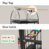 Sinopet 69-inch Large Bird Cages for Parrots,Large Parrot Cages for Large Birds, Flight Cage for Birds,Large Parakeet Cage with Birdcage Cover for African Grey,Quaker,Cockatiel,Green Cheek Conure
