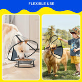 Lainergie Adjustable Soft Dog Cone Collar for After Surgery Recovery, Comfortable Pet Recovery Protective Collar for Medium Large Dogs, Elizabethan Dog Neck Collar (XL, Black)