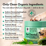 Dog Dental Powder – Dog Breath Freshener – Plaque Off and Tartar Remover for Dogs, Bad Breath Treatment, Natural Tooth Cleaning Powder for Dogs of All Breeds – Oral Care Supplement – Duck Flavor