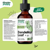 Forever Puppy Dandelion Leaf Drops for Dogs - Kidney Health Liquid Supplement for Large, Medium & Small Dogs - Kidney Cleanse Detox Drops w/Dandelion Leaves Tincture - 2 oz