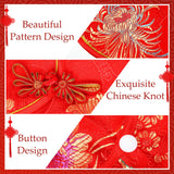 Ylinge Dog New Year Costume Chinese Knot Buttons for Dog Puppy Chinese Style Tang Suit Pet Spring Festival Satin Clothes Vest Tang Dynasty Winter Coat(L)