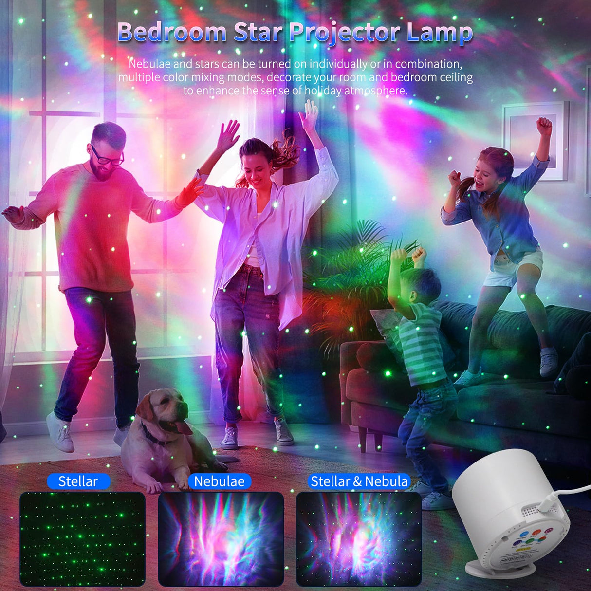 Star Projector, Galaxy Projector, Remote Control & Timer Galaxy Light, LED Nebula Night Light Projector for Adults Bedroom Decoration, Party, Birthday, Christmas,Valentine's Day,Room Decor