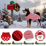 PAYHTOW 3 Pack Thanksgiving Christmas Valentine Dog Sweater, Knit Holiday Dog Sweater Thanksgiving Fall Warm Sweaters Outfit Clothes for Small Medium Large Dogs Pets (Turkey & Santa & Heart, X-Large)