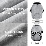 BINGPET Large Dog Sweater Pullover Fleece Vest with Leash Hole & D-Ring,Cotton Dog Hoodie for Small Medium Large Dogs Puppy Boys Girls,Thick Soft Fleece Winter Dog Clothes Cold Weather Sweatshirt Coat