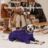 Four Legged Dog Winter Coat for Small Dogs, Warm Puppy Onesie Clothes Christmas, Reflective Turtleneck Dog Jacket with Buckles & D-Rings, Puffer Cold Weather Coat Zipper