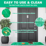Qualirey Sticky 47 Inch Ultra Large Mouse Trap Mouse Glue Traps Sticky Rat Trap That Work for Trapping Rats Roaches Rodents Heavy Duty Pre Baited Mats Indoor Outdoor Catch Pest Trap (Green,8 Pcs)