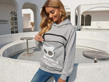 BOMBAXCEIBA Cat Dog Carrier Sweater Puppy Kitten Pouch Hoodies Kitty Carrying Kangaroo Sweatshirt (Gray,M)