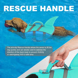 Doglay Shark Dog Life Jacket - Reflective Dog Life Vest for Swimming and Boating with Rescue Handle, Adjustable High Buoyancy Floating Vest for Small Medium Large Dogs