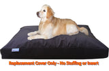 Dogbed4less XL 1680 Ballistic Heavy Duty Dog Pet Bed External Zipper Duvet Cover - Replacement Cover only, 40X35X4 Inches, Seal Brown