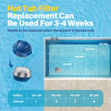 Kintillate Hot Tub Chlorine Cartridge Replacement Compatible with Frog Floating System,4 Pack Mineral Replacement Cartridges for Hot Tubs up to 600 Gallons, Smart Self-Regulating Water Treatment