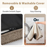 JOEJOY Orthopedic Dog Bed for Large Dogs, Washable Dog Crate Bed Large Sized with Removable Cover, Egg Memory Foam Big Pet Beds, Beige, 35"x22"