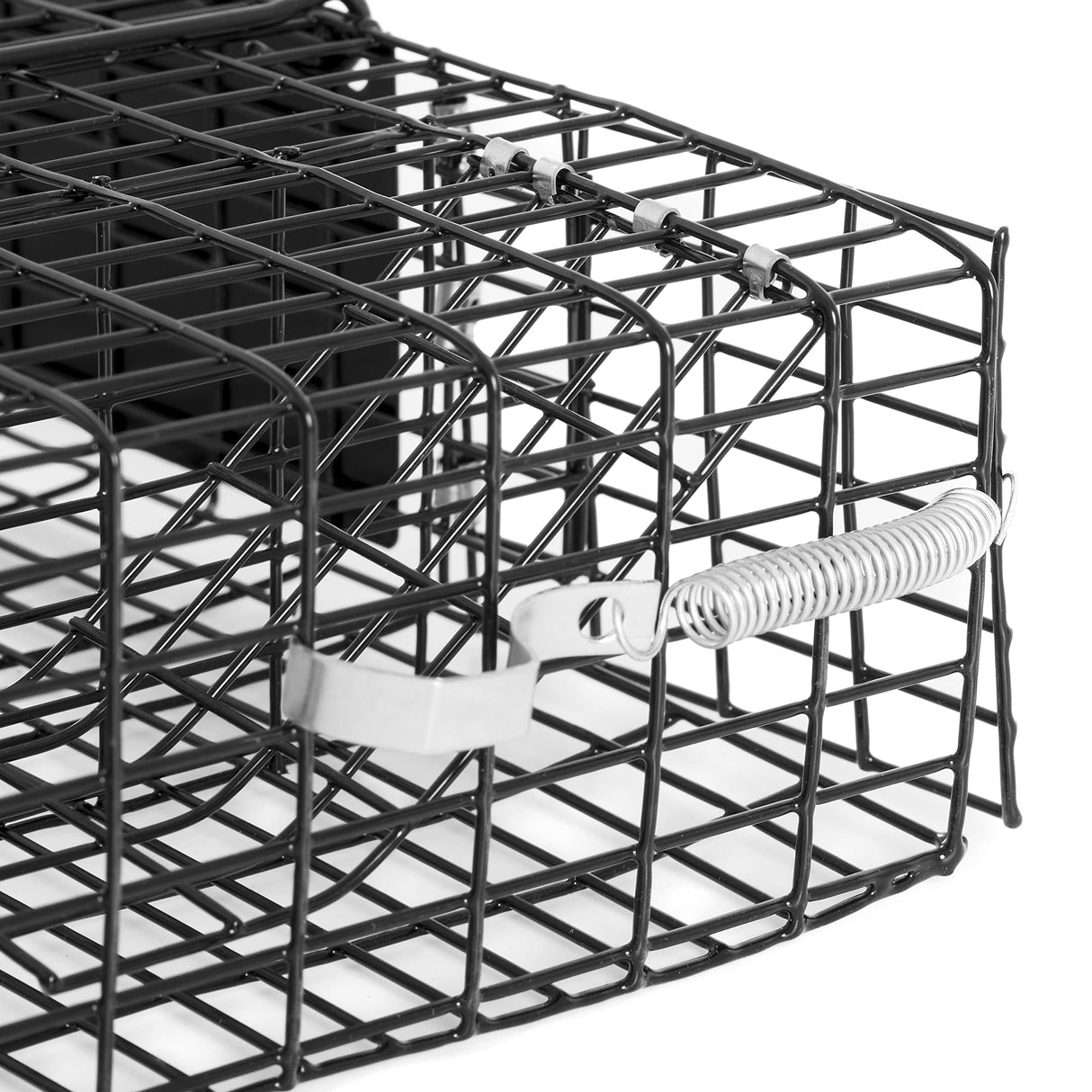 Rugged Ranch CHPTO Chipmunkinator Large Metal Wire Live Chipmunk Catch & Release Trap Cage w/Easy Open Top Lid & 2 Door System, Black (2 Pack)