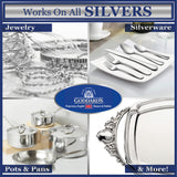 Goddard’s Silver Polish Foam – Silver Jewelry Cleaner for Antiques, Accessories, Ornaments & More – Silver Cleaner for Silverware Protection – Tarnish Remover for Jewelry w/Sponge Applicator (18 oz)
