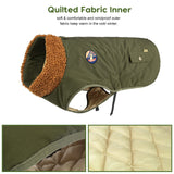 IREENUO Waterproof Dog Coat, Dog Clothing with Adjustable Buckle for Medium and Large Dogs, Winter Dog Coat, L