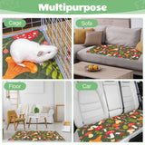 2 Pack Guinea Pig Bedding, Washable Guinea Pig Cage Liner Reusable Guinea Pig Mat Waterproof Guinea Pig Bedding for Cage, Super Absorbant Guinea Pig Pee Pads for Small Animals Hamster Rabbit Squirrel