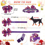 40 Pcs Easter Dog Bow Ties Set 26 Easter Gifts Pet Bowties 10 Pet Ties 4 Puppy Bandanas Dog Grooming Accessories for Bunny Cat Puppy (Egg Style)